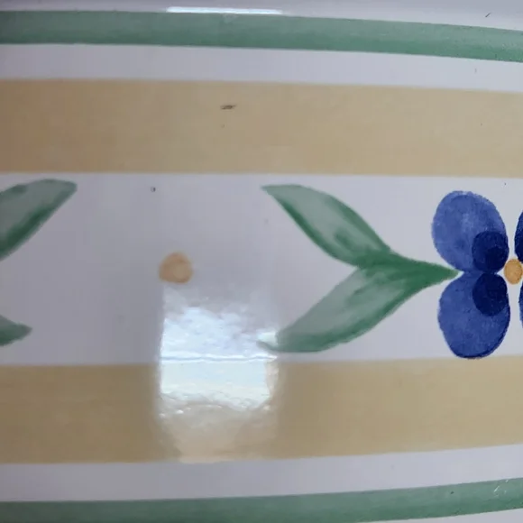 Pfaltzgraff “Summer Breeze” Metal Mixing Bowl Trio | Enamel Nesting Set - Picture 8 of 16